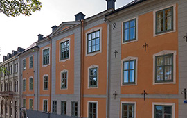 Husfasaden på juridiska institutionen